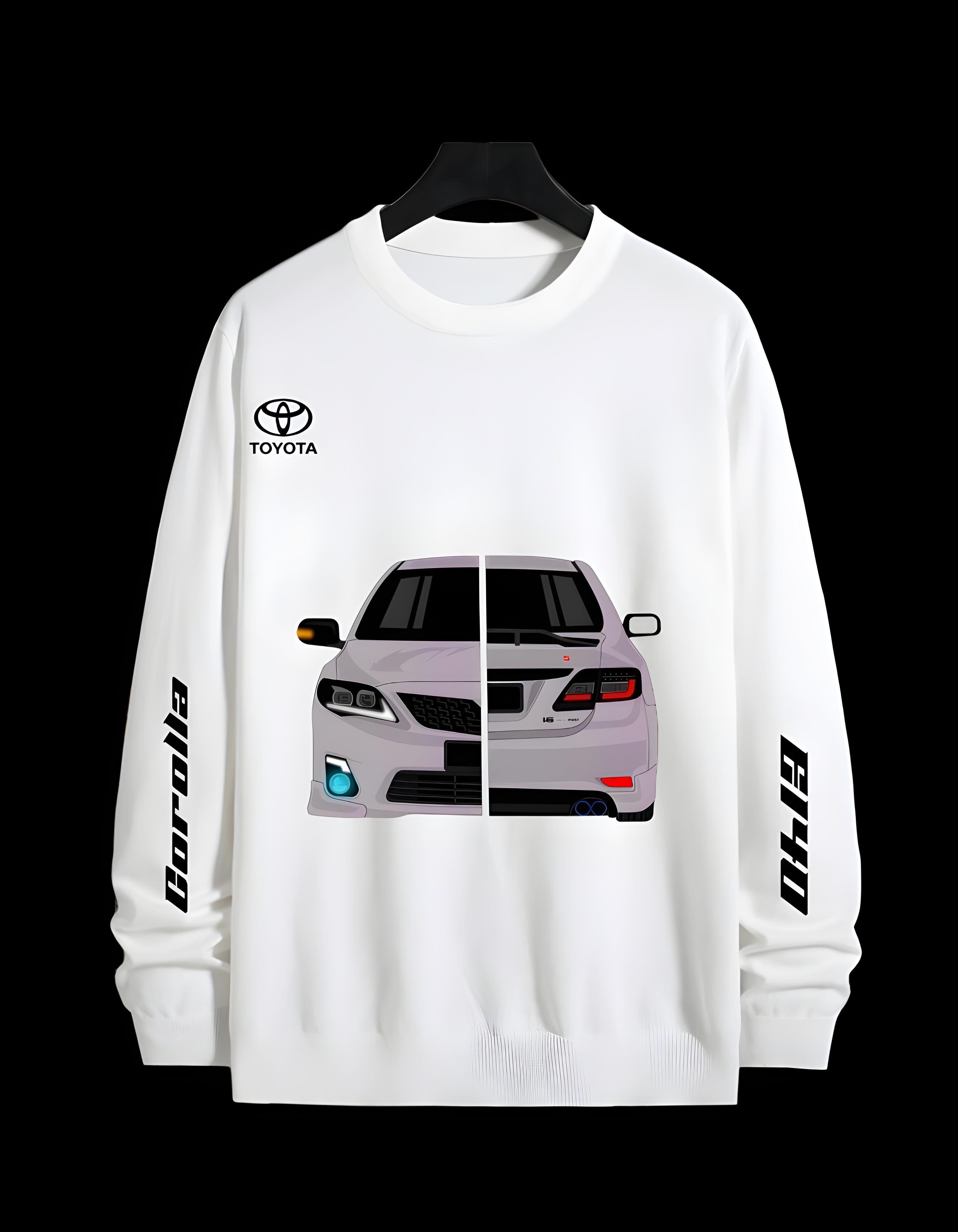 FULL SLEEVE CAR T SHIRT FOR MEN AND WOMEN