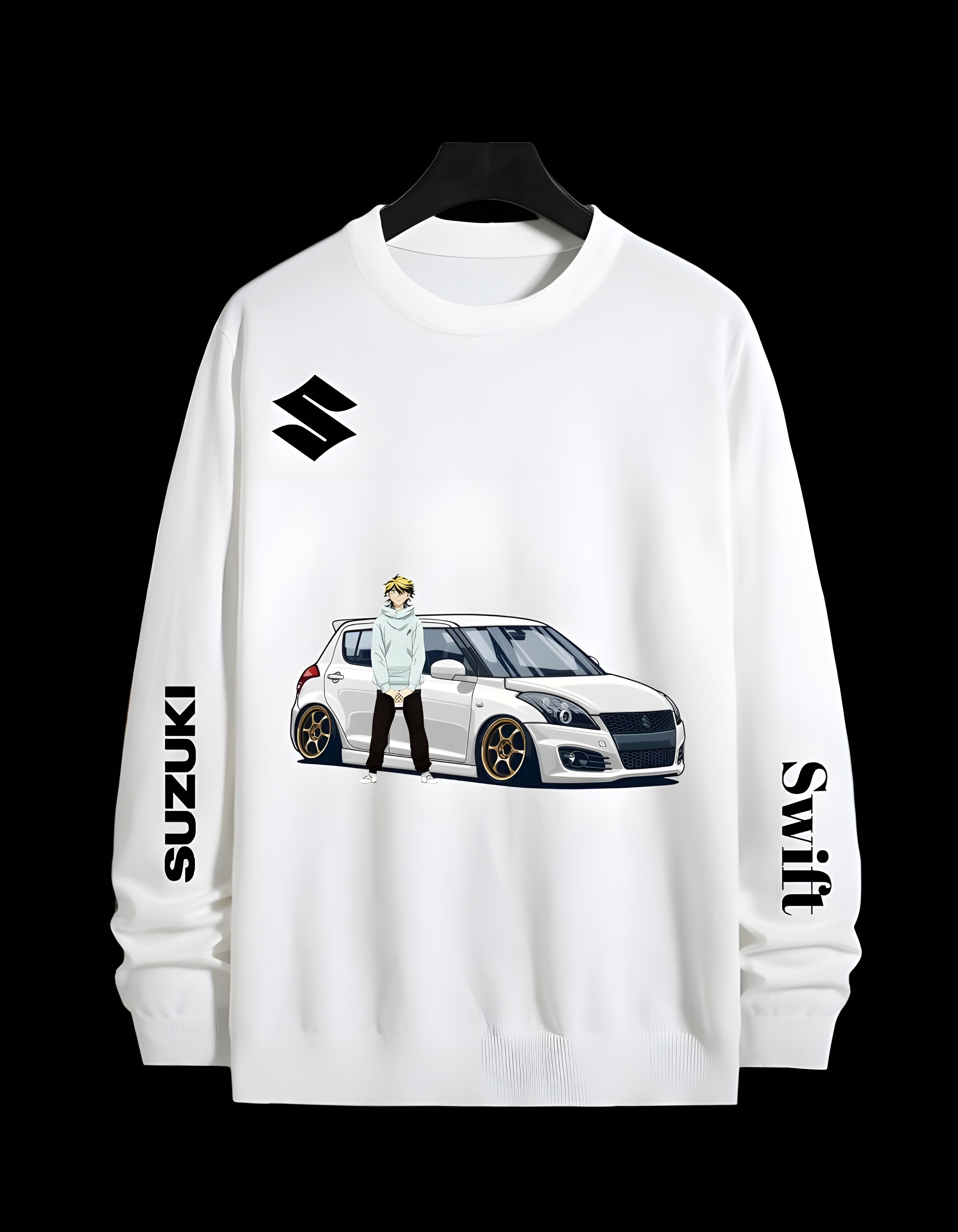 LONG SLEEVE SWIFT CAR T SHIRT FOR MEN